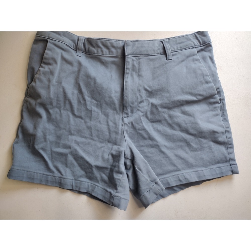 Banana Republic Women's Size 12 Blue Cotton Blend Casual Chino Shorts‎